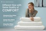 Vaverto Firm Gel Memory Foam Pillow for Support