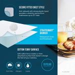 LUCID Cotton Twin Bed Protector in White