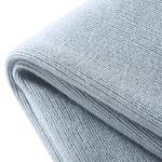 Cozy Light Blue Knitted Throw Blanket with Tassels