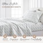 Blossoms Blue Queen Sheet Set - Ultra-Soft Comfort