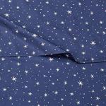 Navy Galaxy Microfiber Twin Sheet Set for Kids