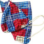 Ocean Pacific Red White Blue Triangle Bikini Tops