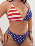 Patriotic American Flag Bikini for 4th of July