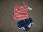 OshKosh Girls Stars and Stripes Tankini Swimsuit