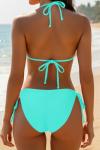 Holipick Women’s Turquoise Triangle Bikini Set