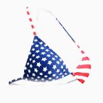 American Flag Halter Bikini Swimsuit for July 4th