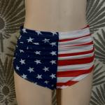 Patriotic American Flag High Waisted Bikini Set