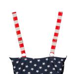 American Flag V Neck One-Piece Swimsuit
