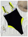 WDIRARA Women's Colorblock One-Piece Swimsuit