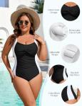 Plus Size Tummy Control One Piece Swimsuit