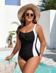 Plus Size Tummy Control One Piece Swimsuit