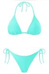 Holipick Women’s Turquoise Triangle Bikini Set