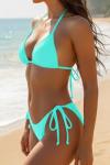 Holipick Women’s Turquoise Triangle Bikini Set