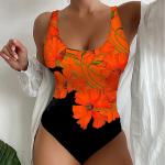 Summer Print Sexy One-Piece Swimsuit for Women