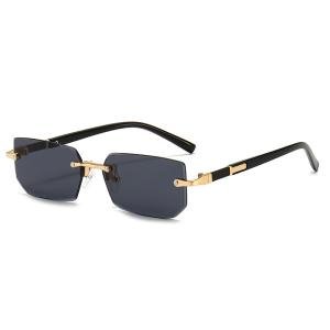 Stylish Rimless Rectangle Sunglasses for All