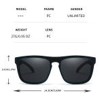 UV400 Unisex Square Sunglasses for Outdoor Sports