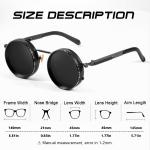 Polarized Round Sunglasses for Men and Women