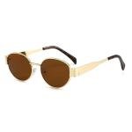 Trendy Oval Sunglasses for Women - Vintage Style
