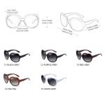 Elegant Oversized Round Polarized Sunglasses for Women