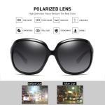 Elegant Oversized Round Polarized Sunglasses for Women