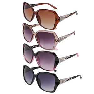 Oversized UV 400 Women’s Sunglasses - 4 Pack