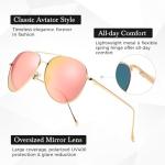 Women's Oversized Polarized Aviator Sunglasses