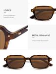 Trendy Polarized Retro Rectangle Sunglasses for All