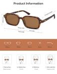 Trendy Polarized Retro Rectangle Sunglasses for All