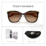 Ralph Lauren Black Nude Cateye Sunglasses with Kit