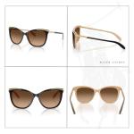 Ralph Lauren Black Nude Cateye Sunglasses with Kit