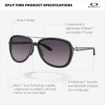 Oakley Women's Split Time Aviator Sunglasses, Raspberry