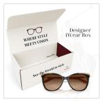 Ralph Lauren Black Nude Cateye Sunglasses with Kit