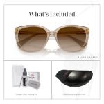 Ralph Lauren Brown Gradient Cateye Sunglasses with Kit