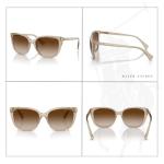 Ralph Lauren Brown Gradient Cateye Sunglasses with Kit