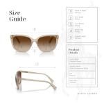 Ralph Lauren Brown Gradient Cateye Sunglasses with Kit