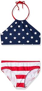 Kanu Surf Girls' Stars & Stripes Bikini Set