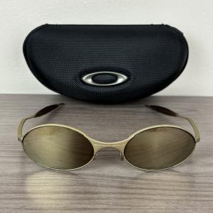 OAKLEY '90s E-Wire Sunglasses - Gold/Brown