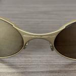 OAKLEY '90s E-Wire Sunglasses - Gold/Brown