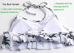 Sexy Ruffled Halter Tankini Swimsuit for Women