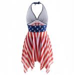Plus Size American Flag Tankini Swimsuit