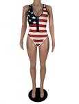 American Flag One-Piece Bathing Suit for Women
