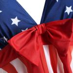 Plus Size American Flag Tankini Swimsuit