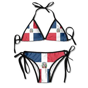 Dominican Republic Flag Sexy Boxing Bikini Set