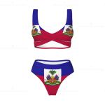 Haiti Flag Push Up Women’s Bikini Set