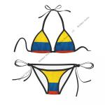 Colombia Flag Women's Sexy Bikini Swimwear Set