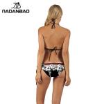 American Flag Skull Print Women's Bikini