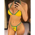 Brazilian Flag Bikini Set - Two-Piece G-String