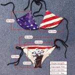 American Flag Skull Print Women's Bikini
