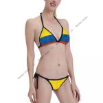 Colombia Flag Women's Sexy Bikini Swimwear Set