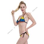 Colombia Flag Women's Sexy Bikini Swimwear Set